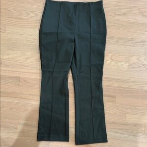 LOFT Deep Green High-Waist Trousers